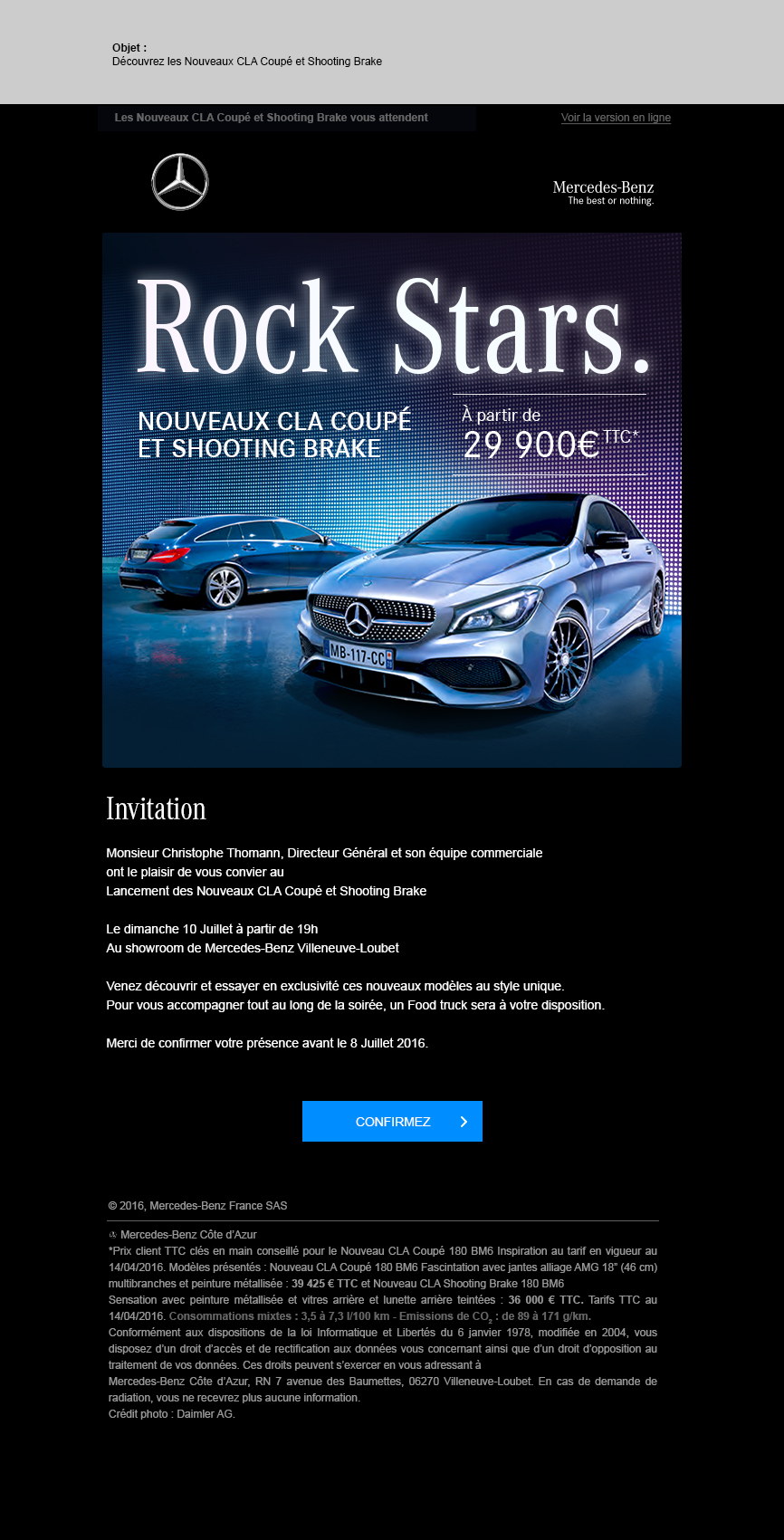 Mercedes Benz emailing desktop